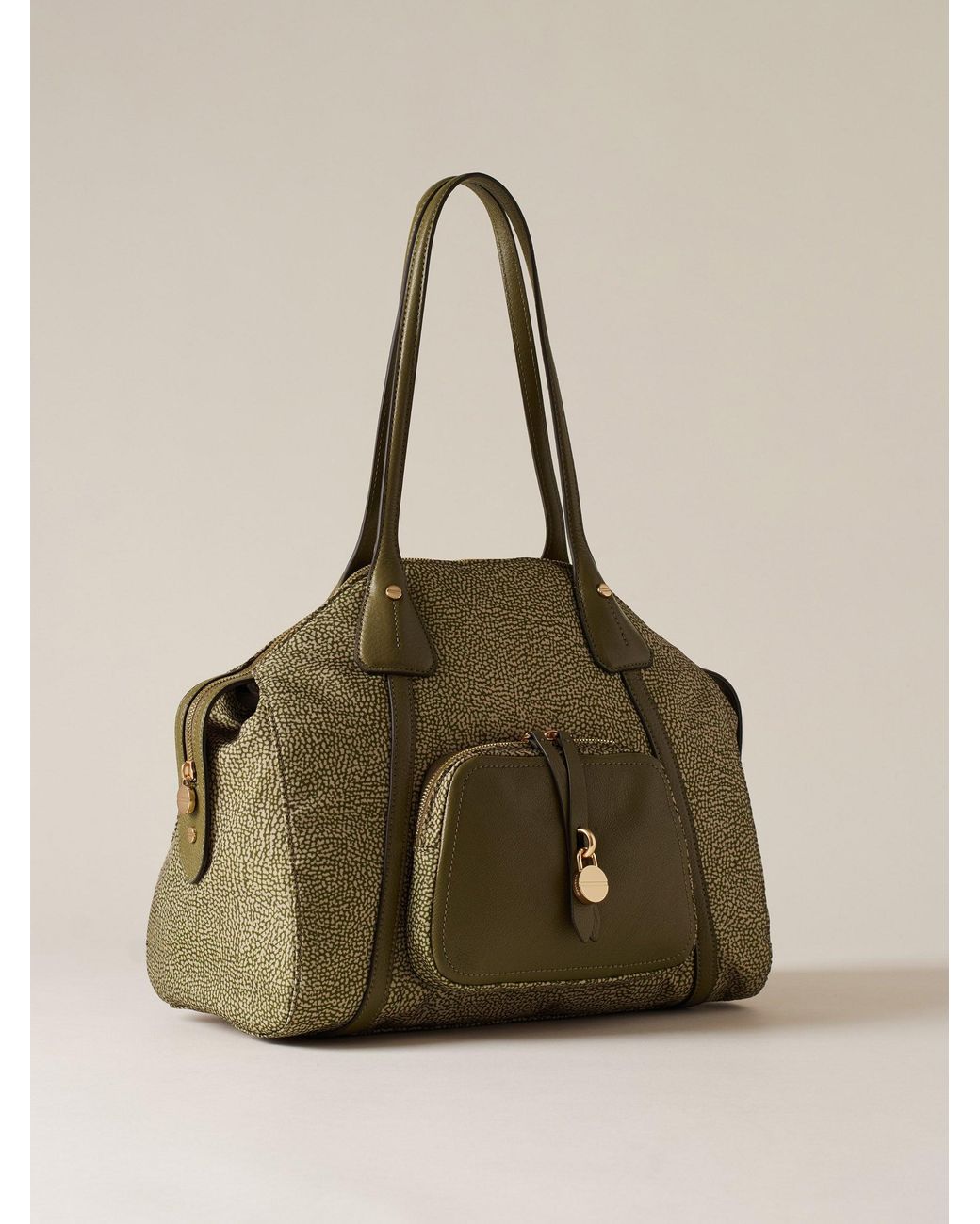 Poche Borsa Shopping Medium di Borbonese in Natural