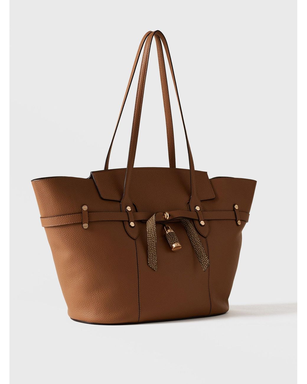 Premiere Borsa Shopping Large di Borbonese in Brown