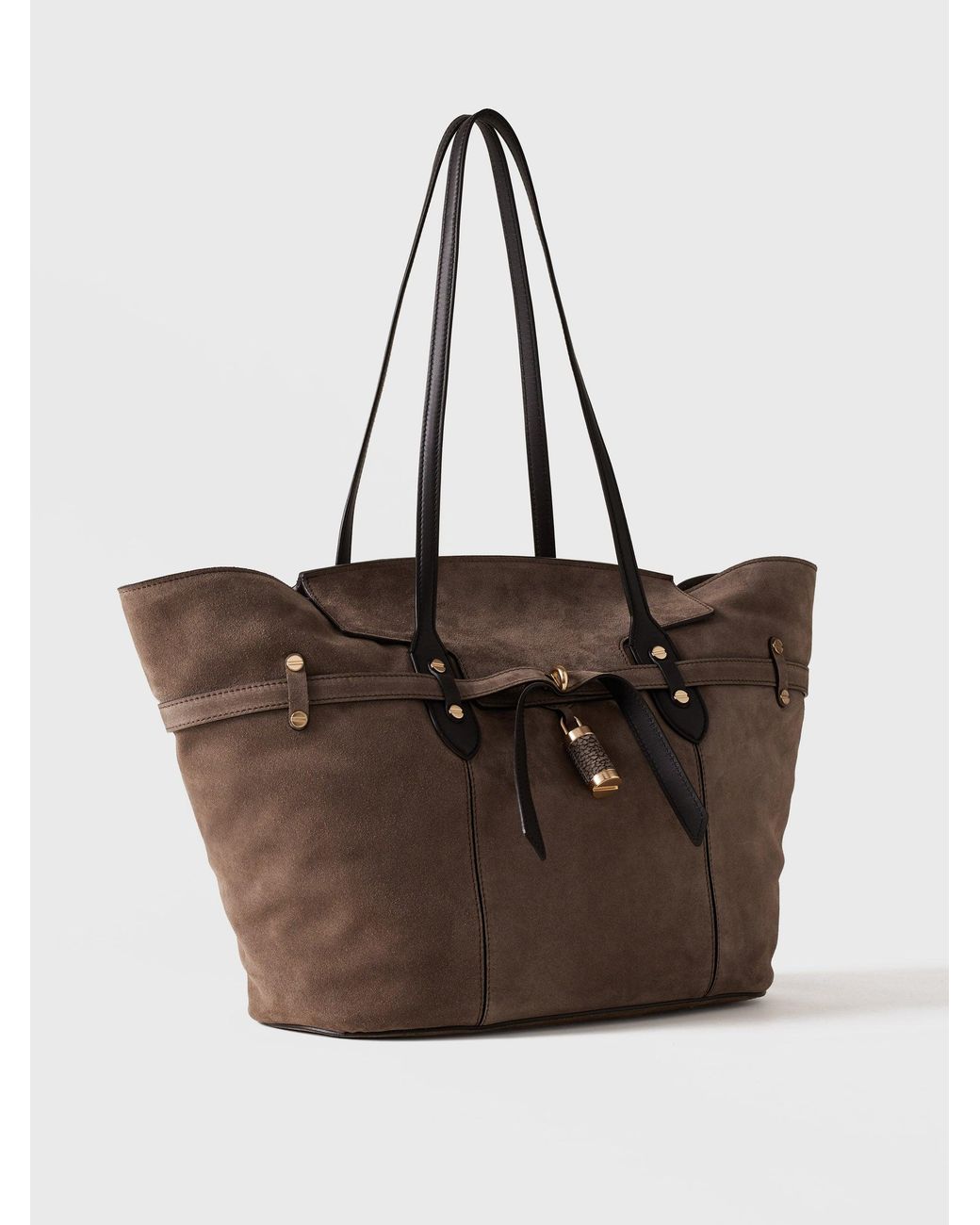 Premiere Borsa Shopping Large di Borbonese in Brown