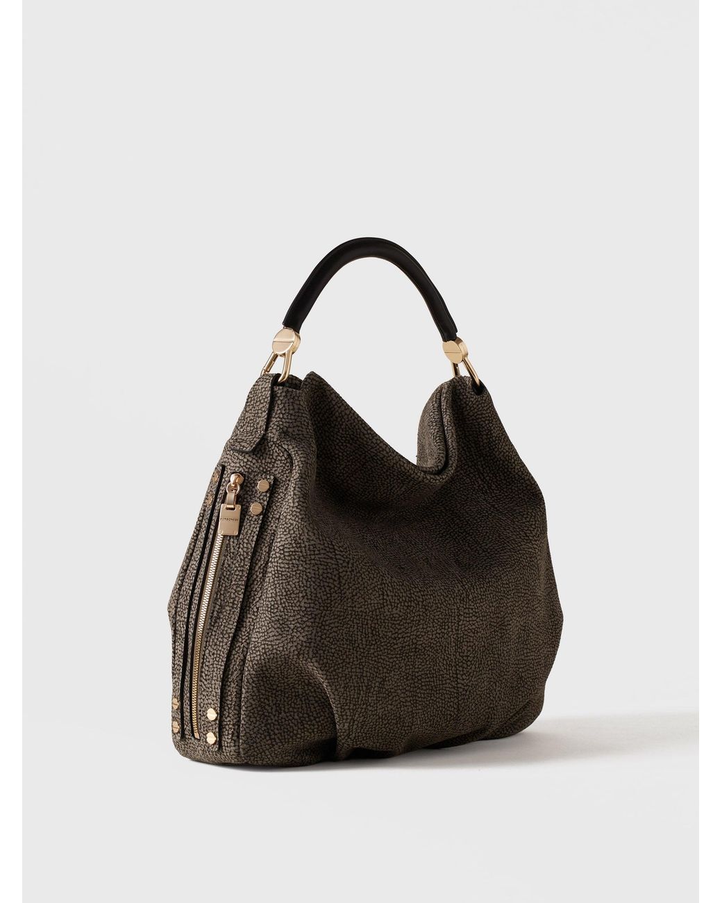 Bice Borsa Hobo Medium di Borbonese in Black