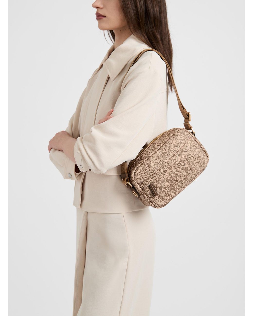 B-Club Camera Case Small di Borbonese in Natural