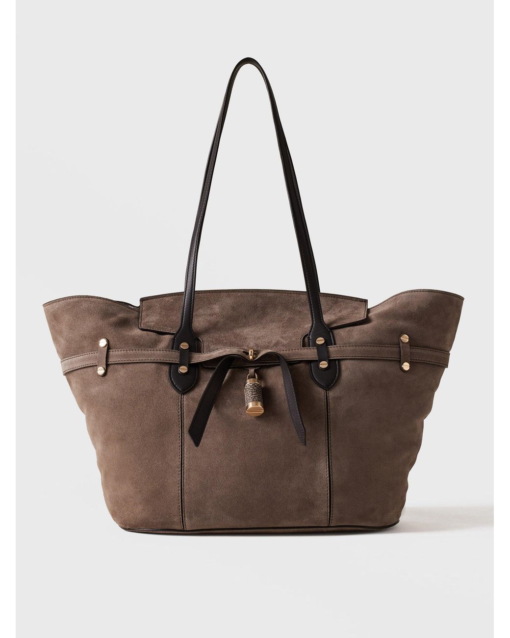Premiere Borsa Shopping Large di Borbonese in Brown