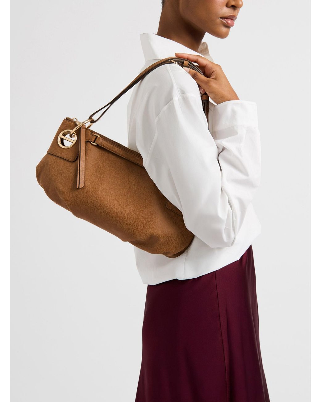 London Tracolla Small di Borbonese in Brown