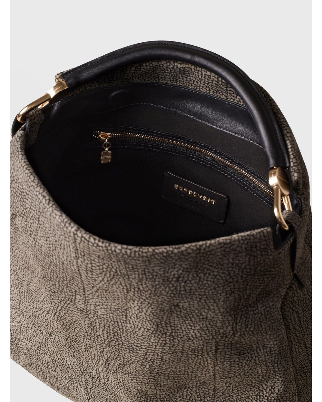 Bice Borsa Hobo Medium di Borbonese in Black