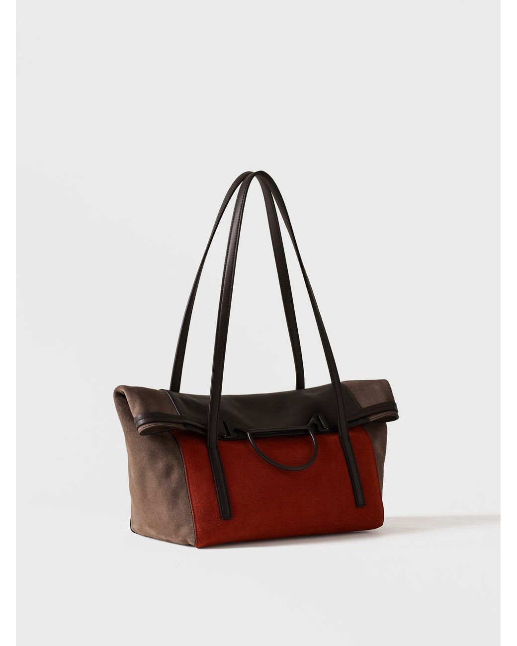 Wave Shopping Medium di Borbonese in Red