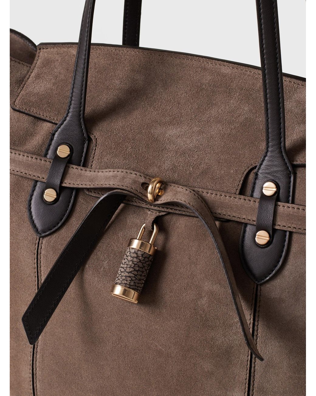 Premiere Borsa Shopping Large di Borbonese in Brown