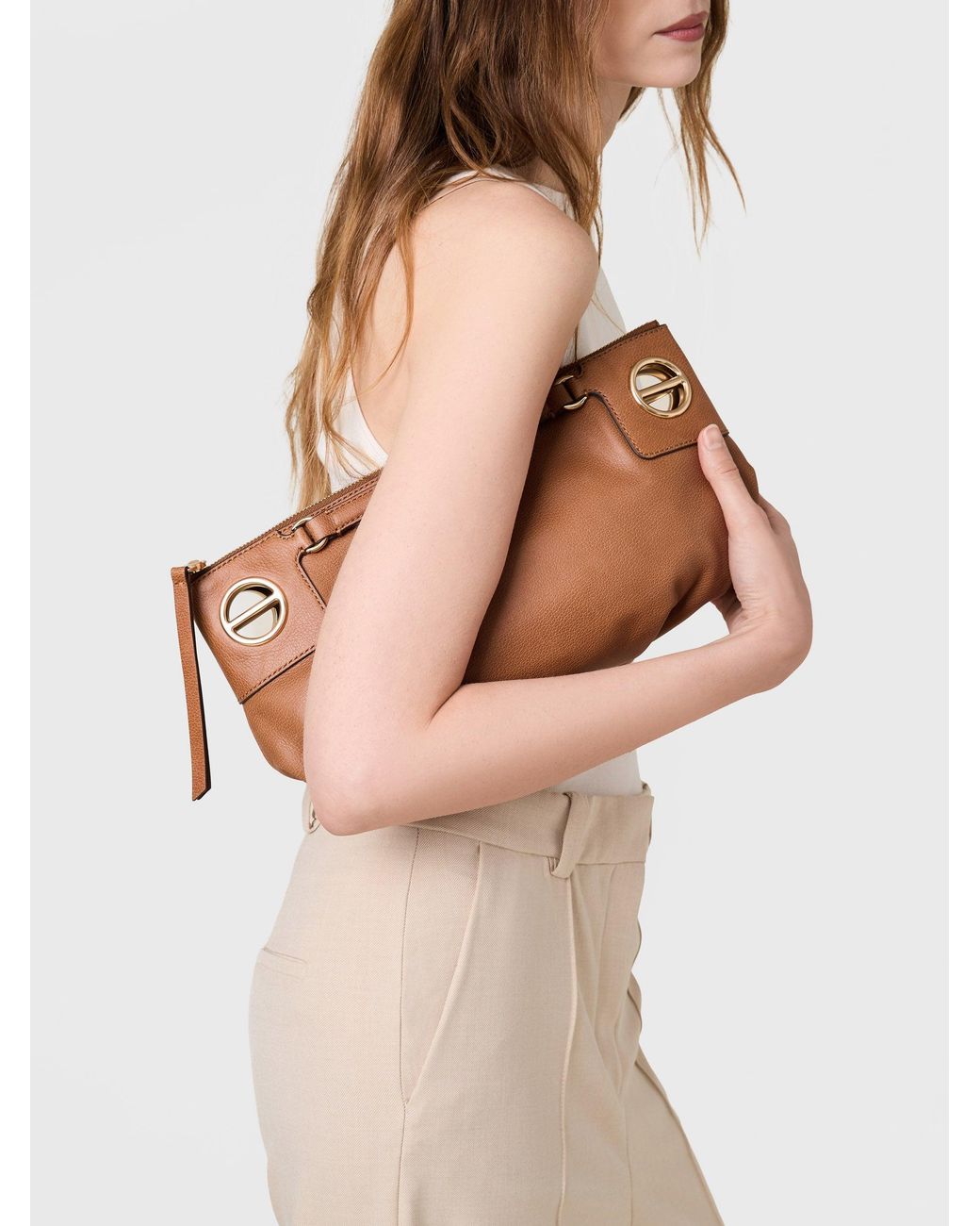 London Tracolla Small di Borbonese in Brown
