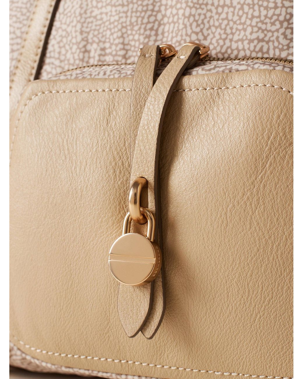 Poche Borsa Shopping Medium di Borbonese in Natural