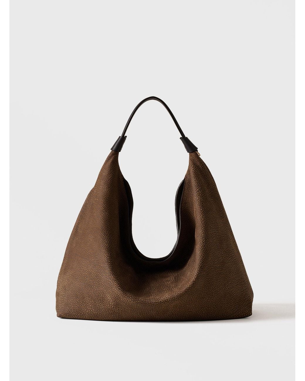Plie Borsa Hobo Medium di Borbonese in Black