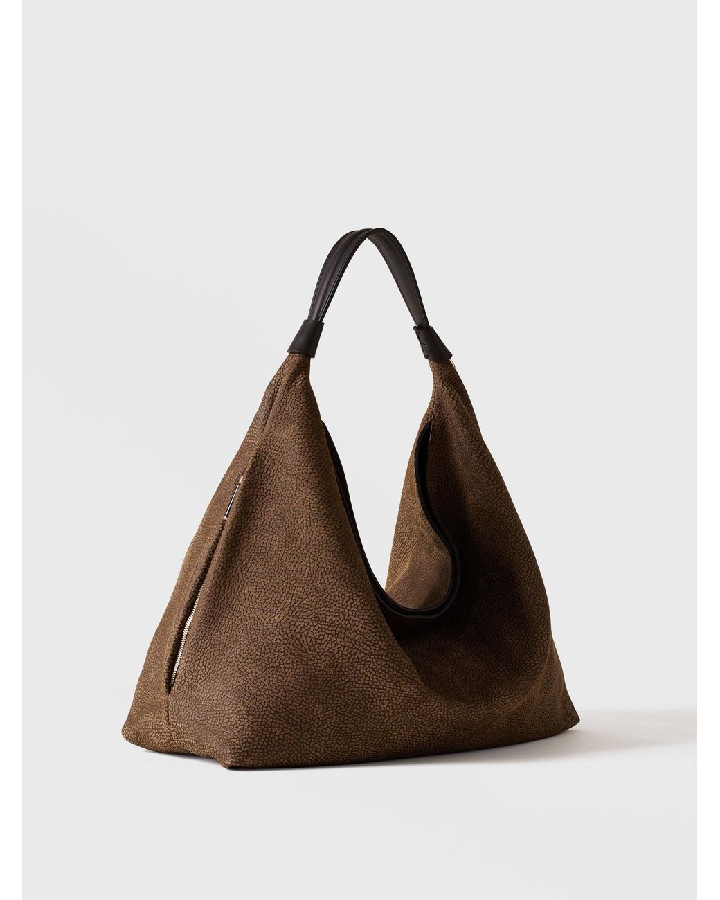 Plie Borsa Hobo Medium di Borbonese in Black