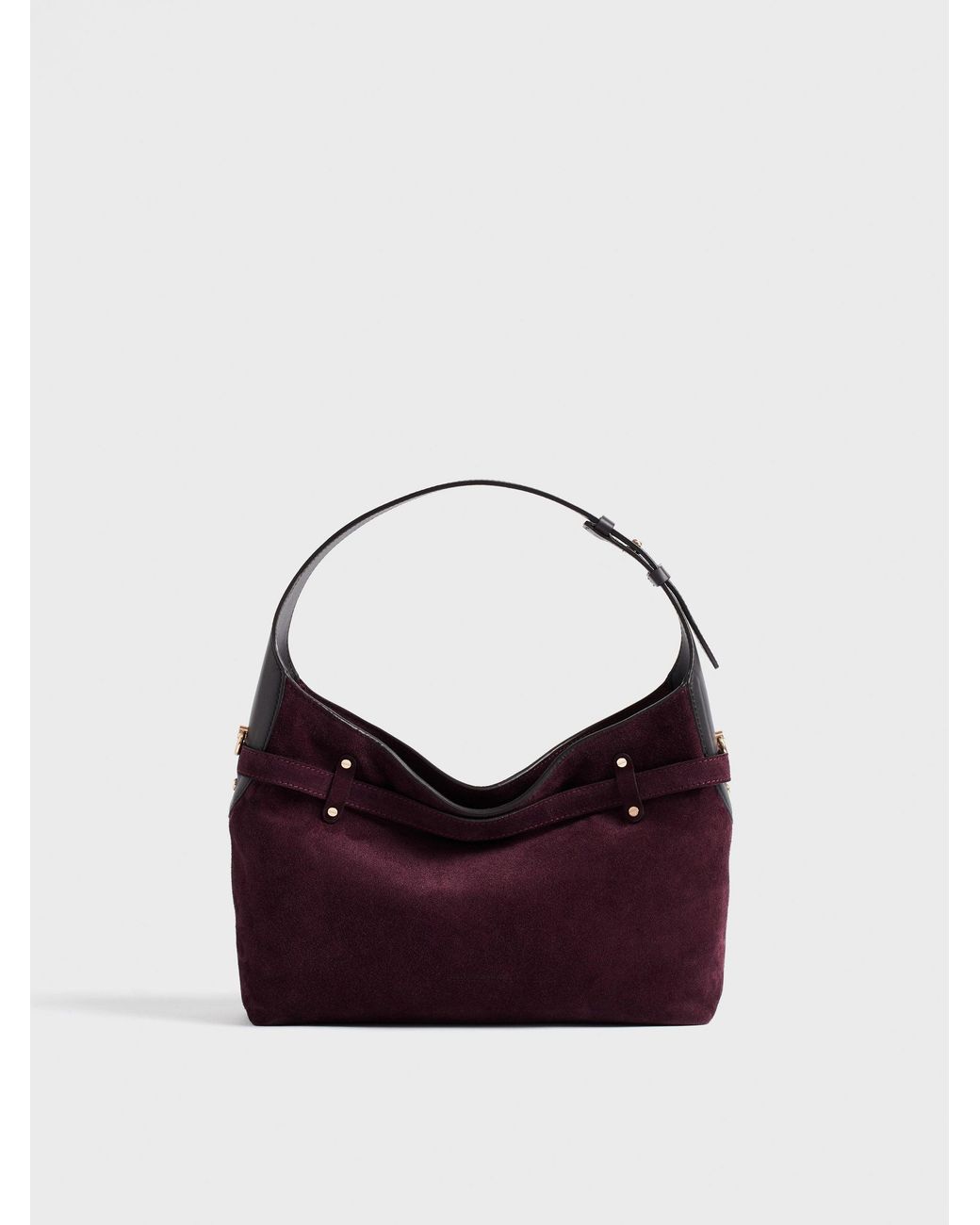 Premiere Borsa Hobo Small di Borbonese in Purple