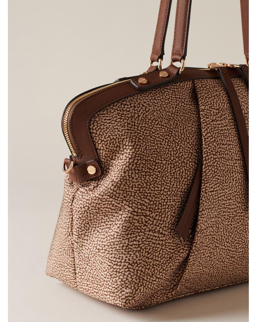 Frame Borsa Bauletto Medium di Borbonese in Natural