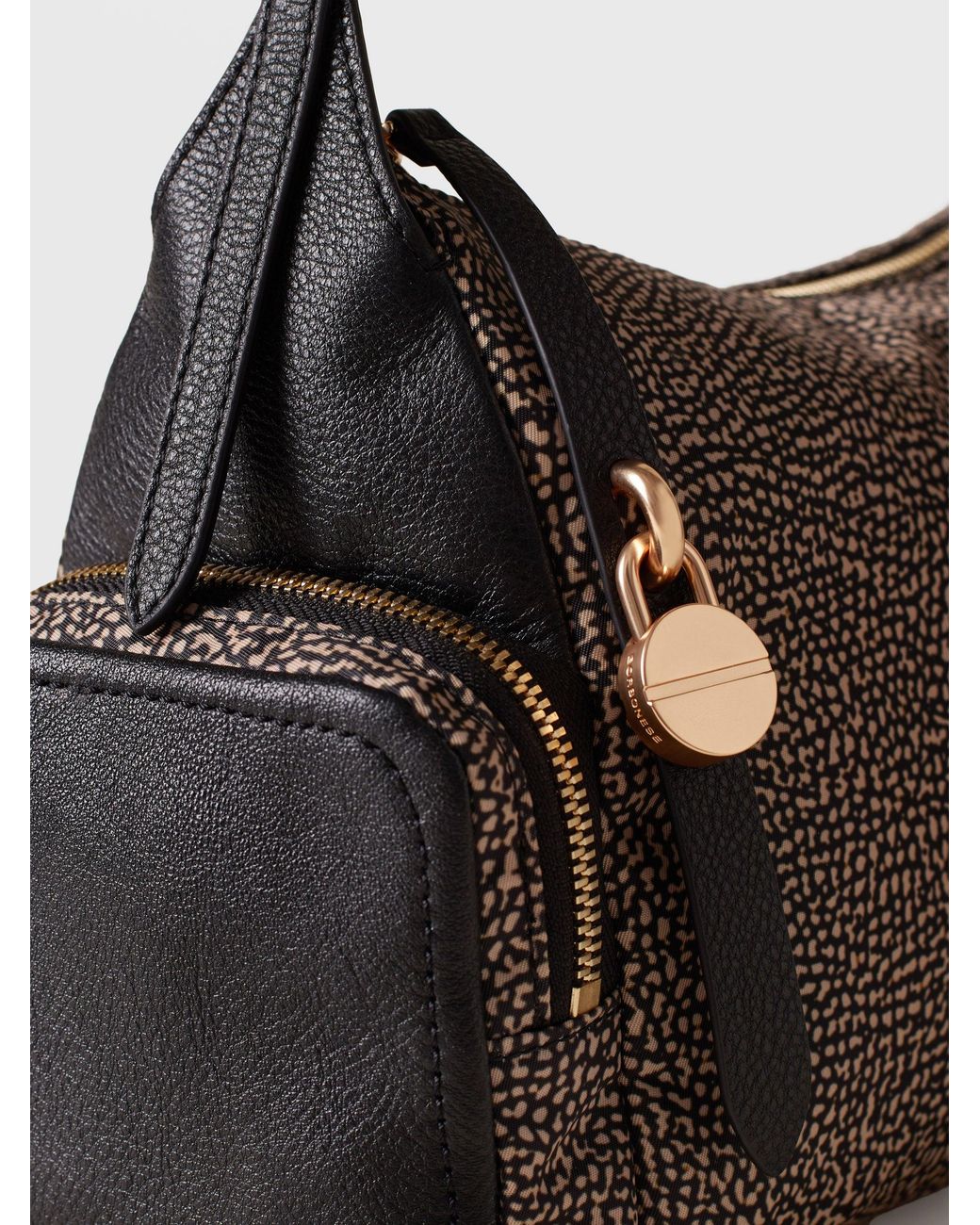 Poche Borsa Hobo Medium di Borbonese in Natural