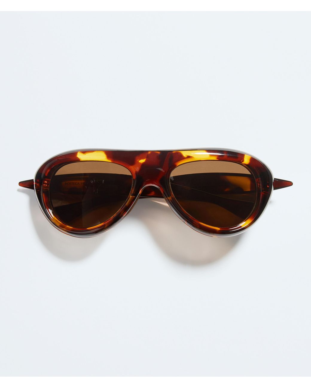 Bottega Veneta Brown Sardine Aviator Sunglasses