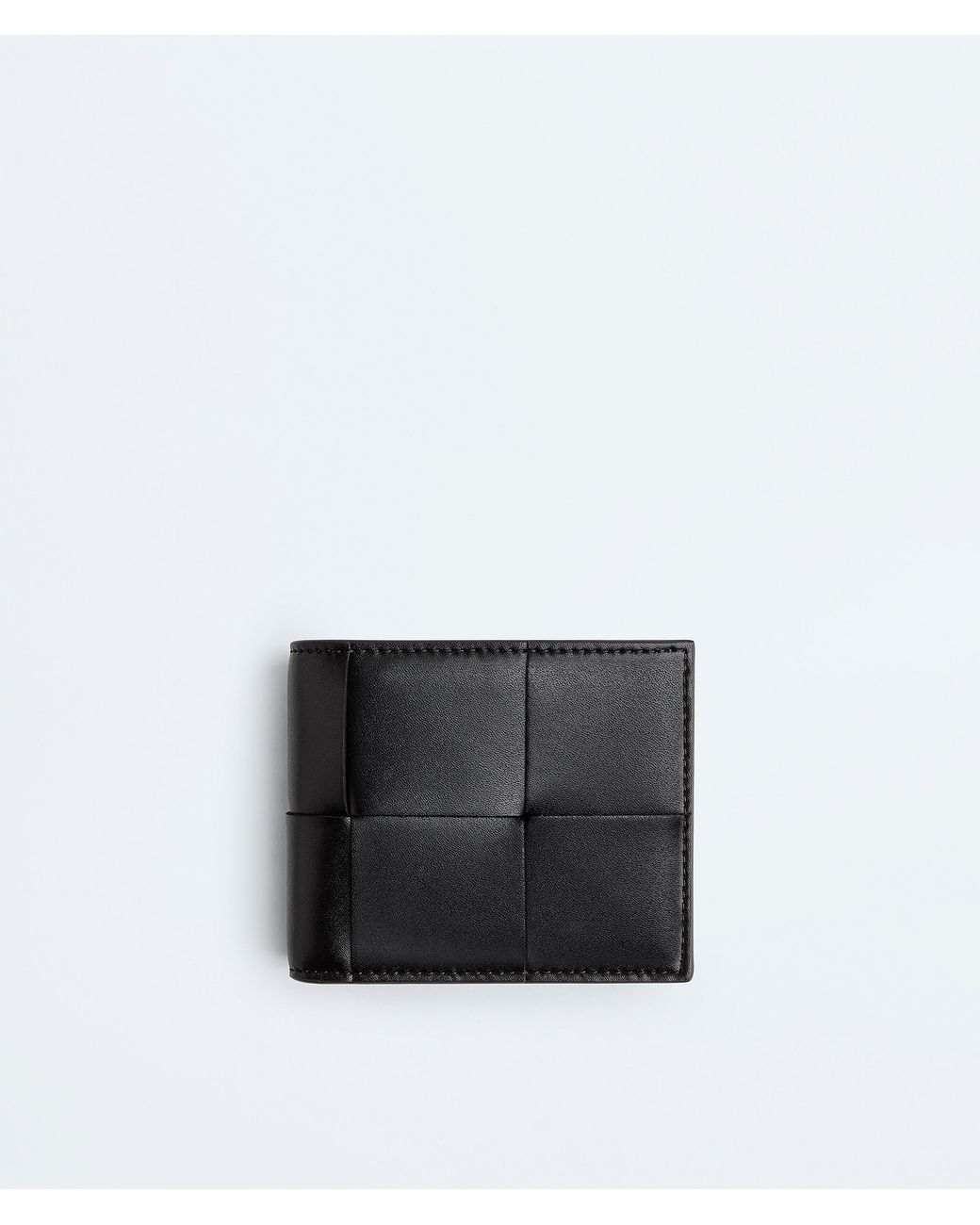 Bottega Veneta Black Cassette Bi-Fold Wallet With Coin Purse for men