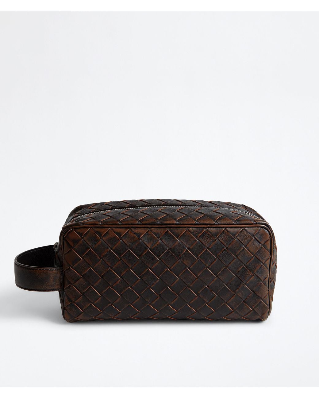 Bottega Veneta Brown Intrecciato Travel Pouch for men