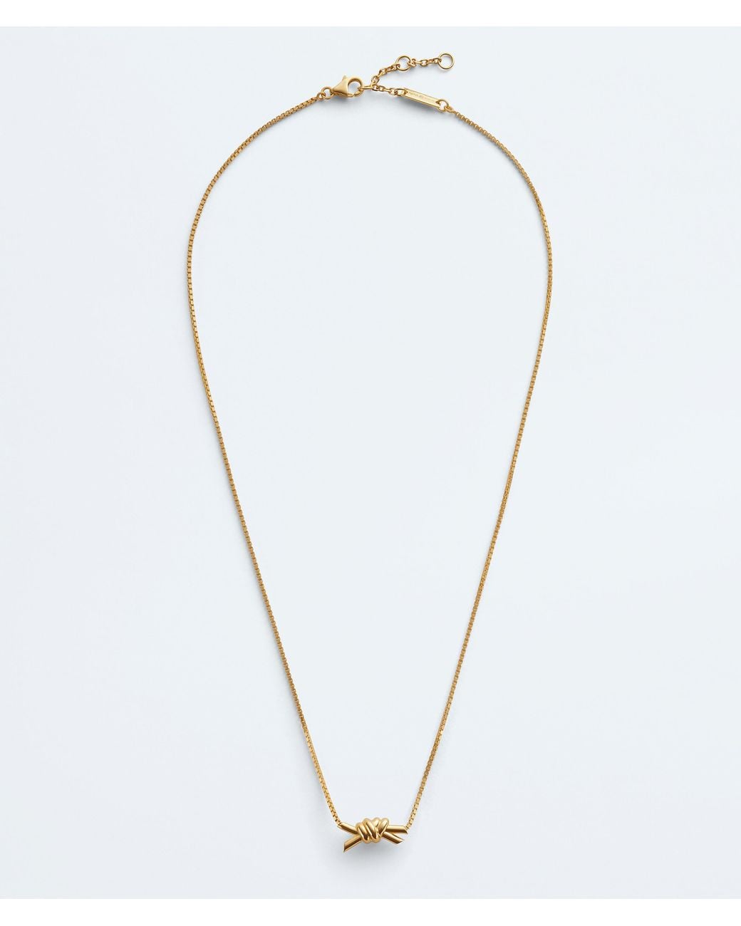 Bottega Veneta Blue Knot Necklace