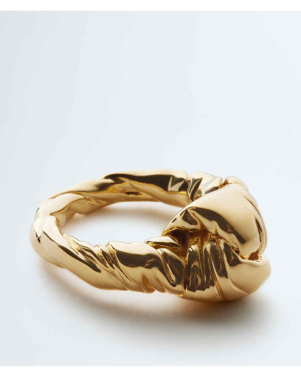 Bottega Veneta White Knot Ring