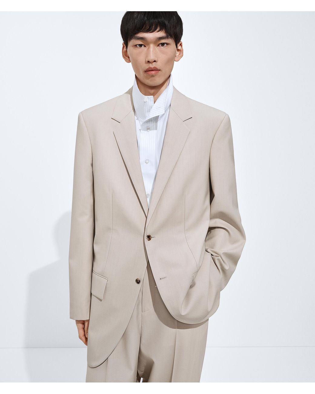 Bottega Veneta White Wool And Cotton Jacket for men