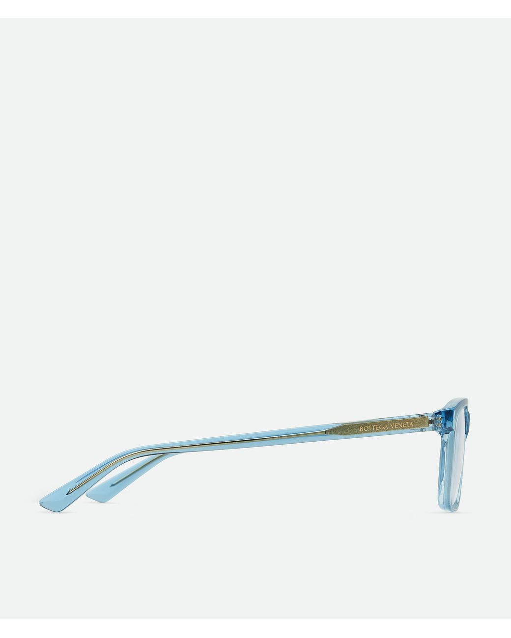 Bottega Veneta Blue Classic Rectangular Eyeglasses