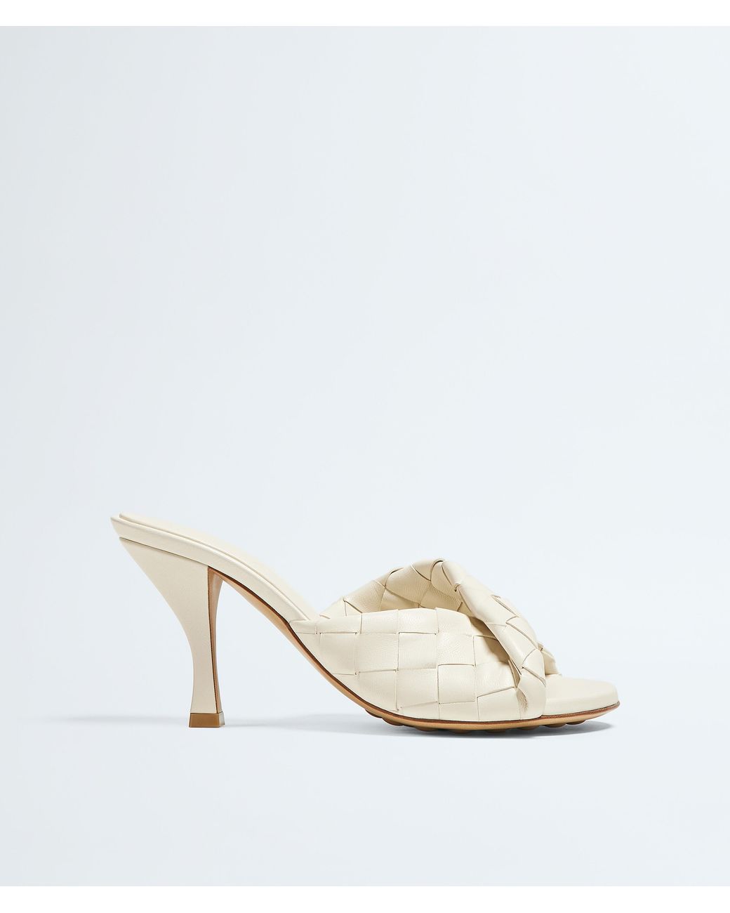 Bottega Veneta Natural Blink 80 Leather Mules