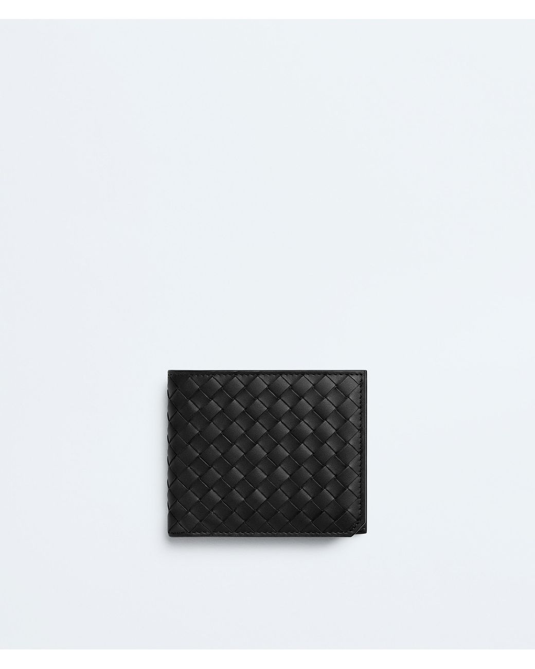 Bottega Veneta White Intrecciato Piccolo Bi-Fold Wallet With Coin Purse for men