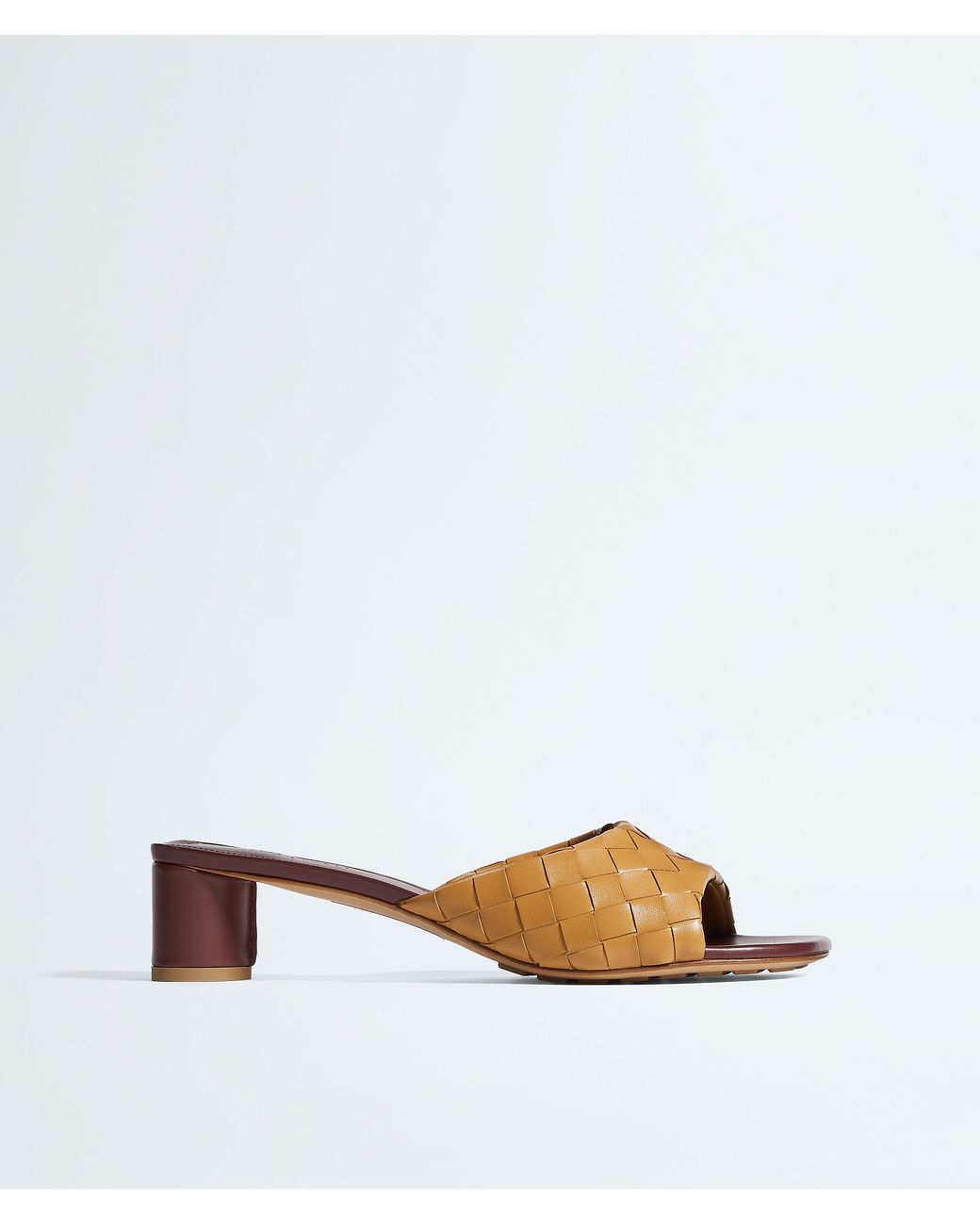 Bottega Veneta White Livia Mule