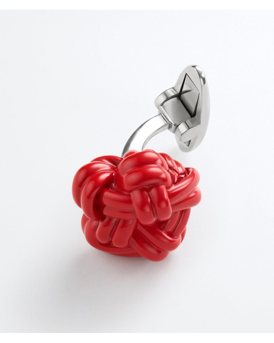 Bottega Veneta White Knot Cufflinks for men