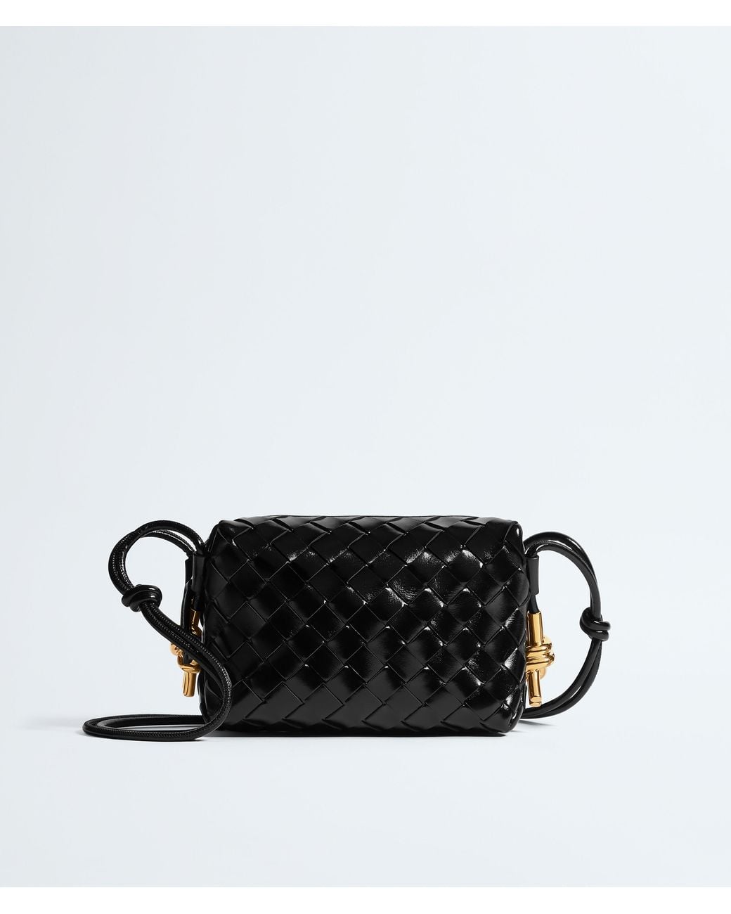 Bottega Veneta Black Mini Loop Metal Knots
