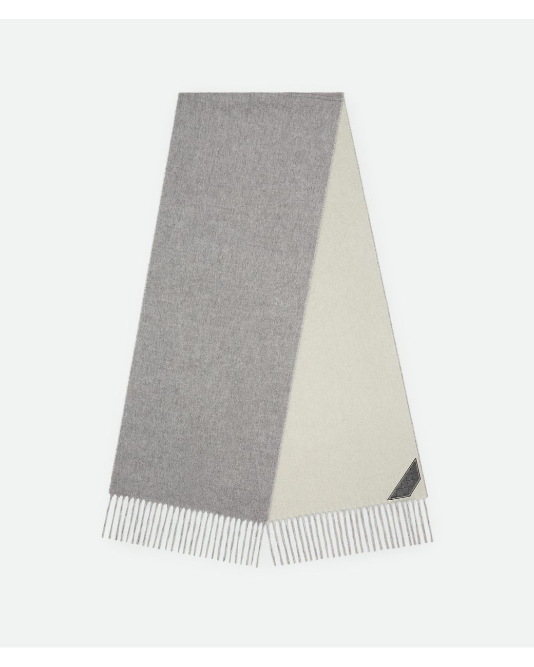 Bottega Veneta Gray Bi-Color Cashmere Scarf for men