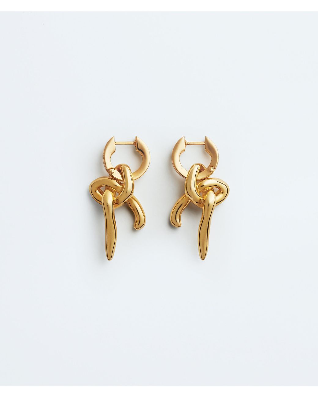Bottega Veneta White Knot Earrings