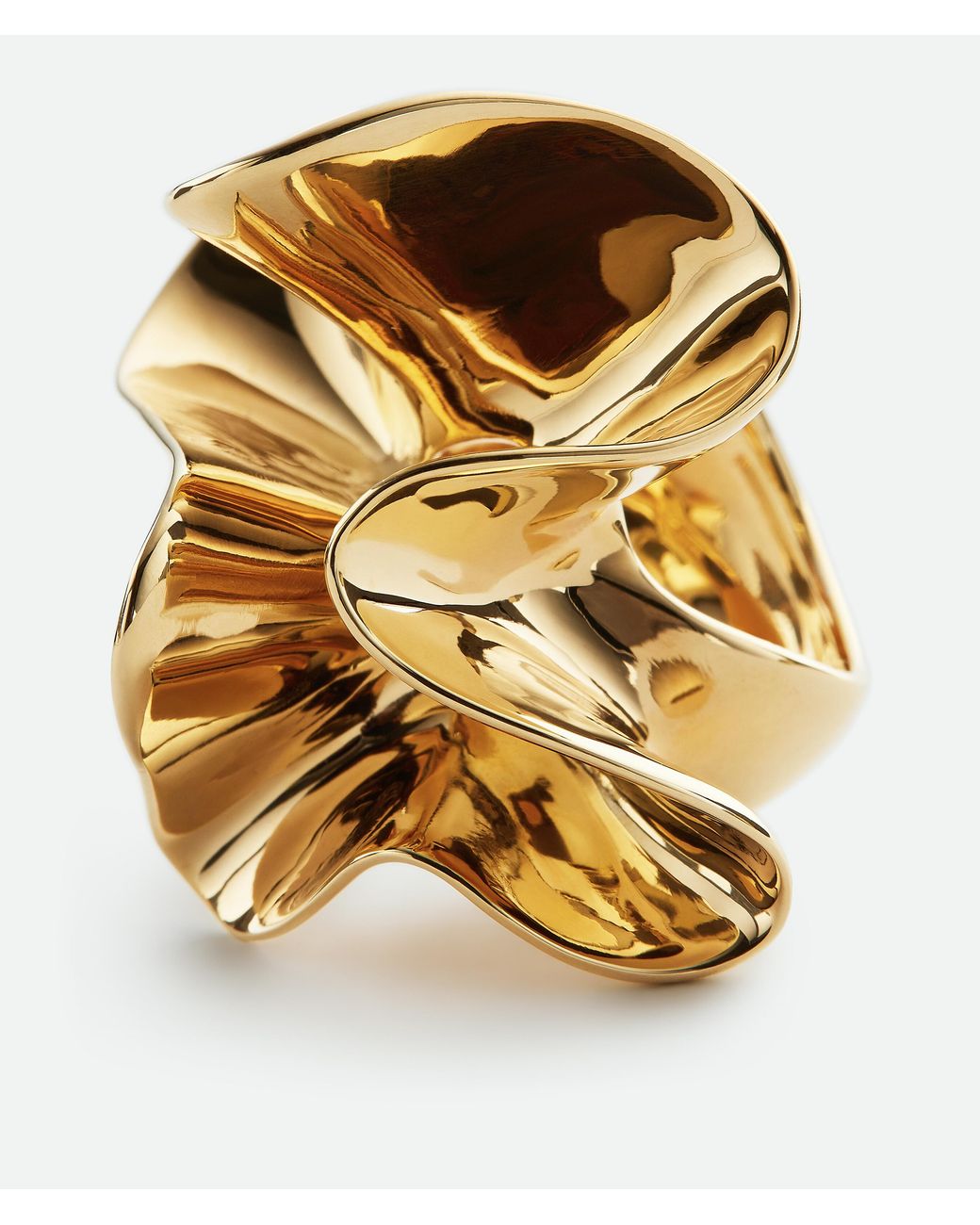 Bottega Veneta Metallic Anemone Ring