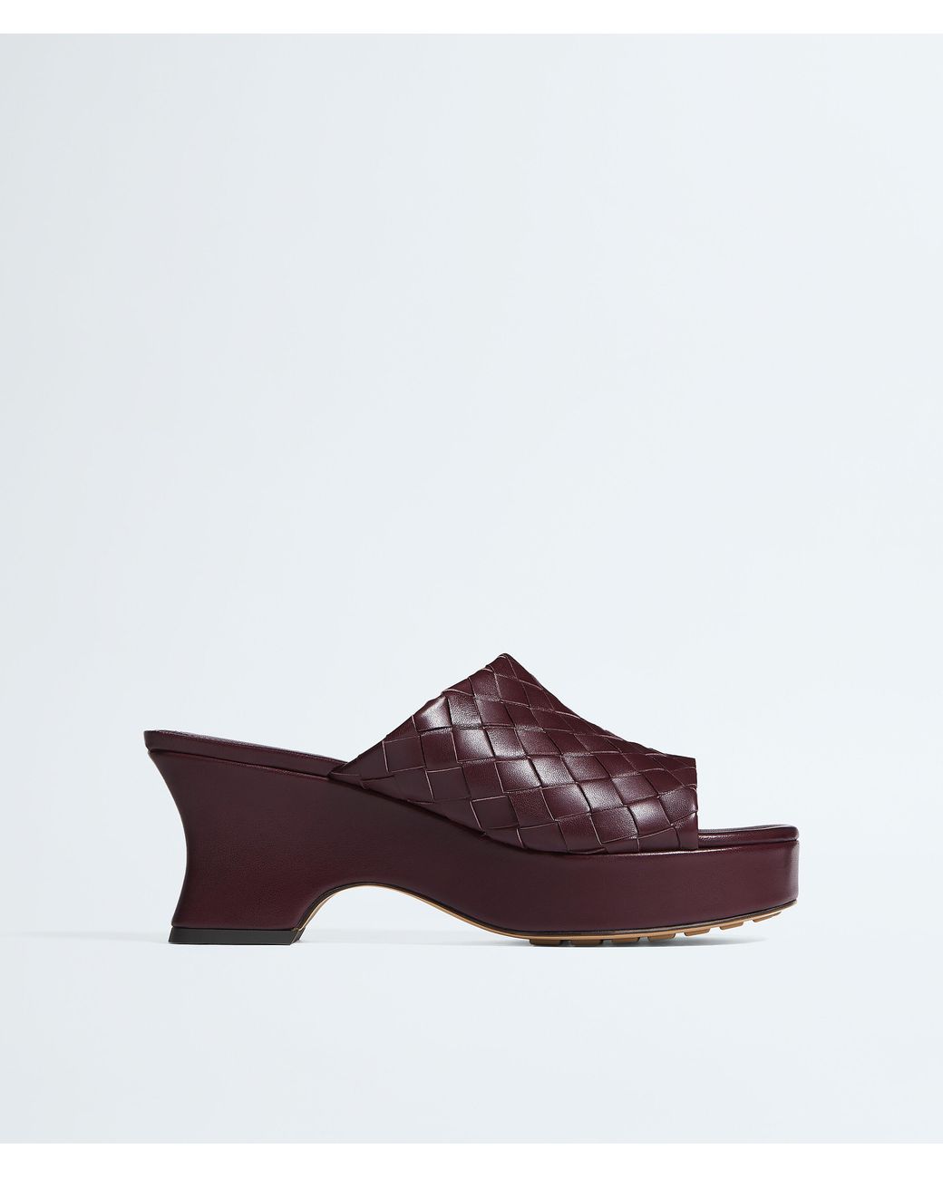 Bottega Veneta Purple Rosita Wedge Mule