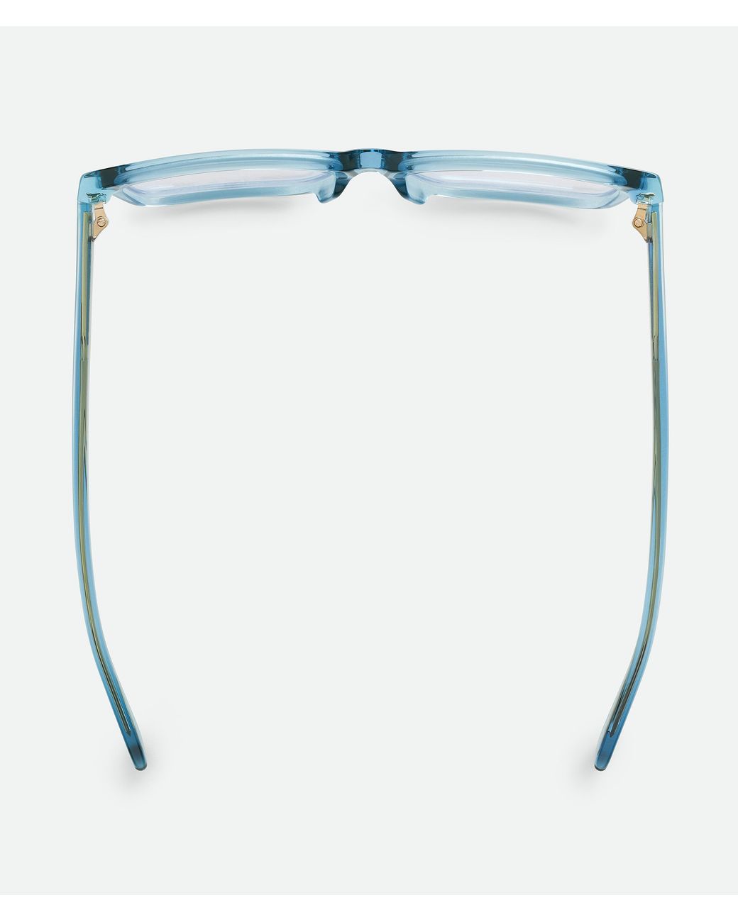 Bottega Veneta Blue Classic Rectangular Eyeglasses