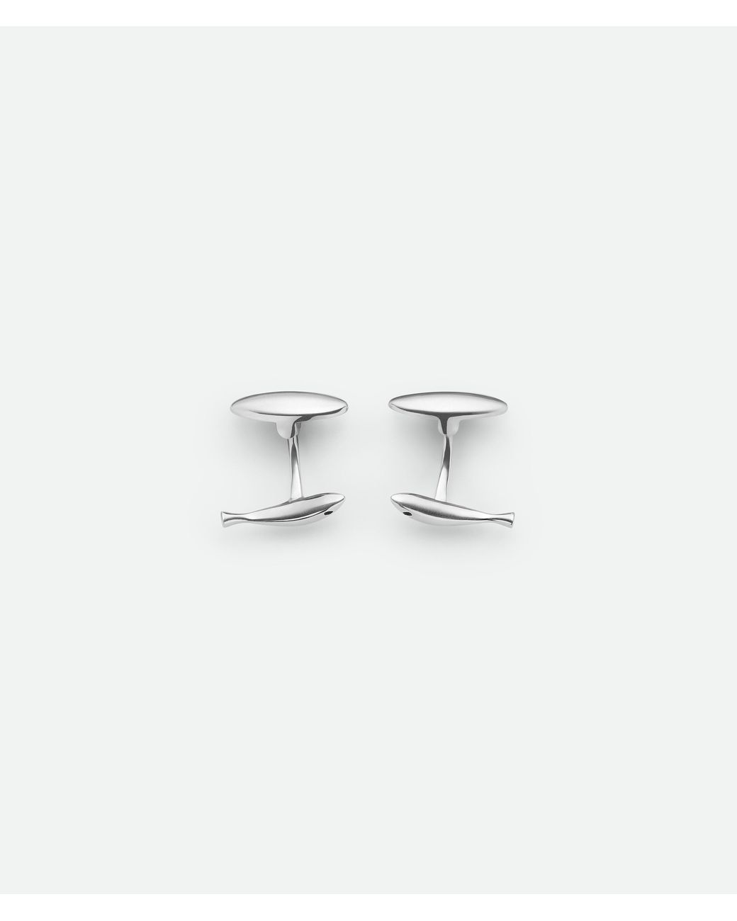 Bottega Veneta White Sardine Cufflinks for men