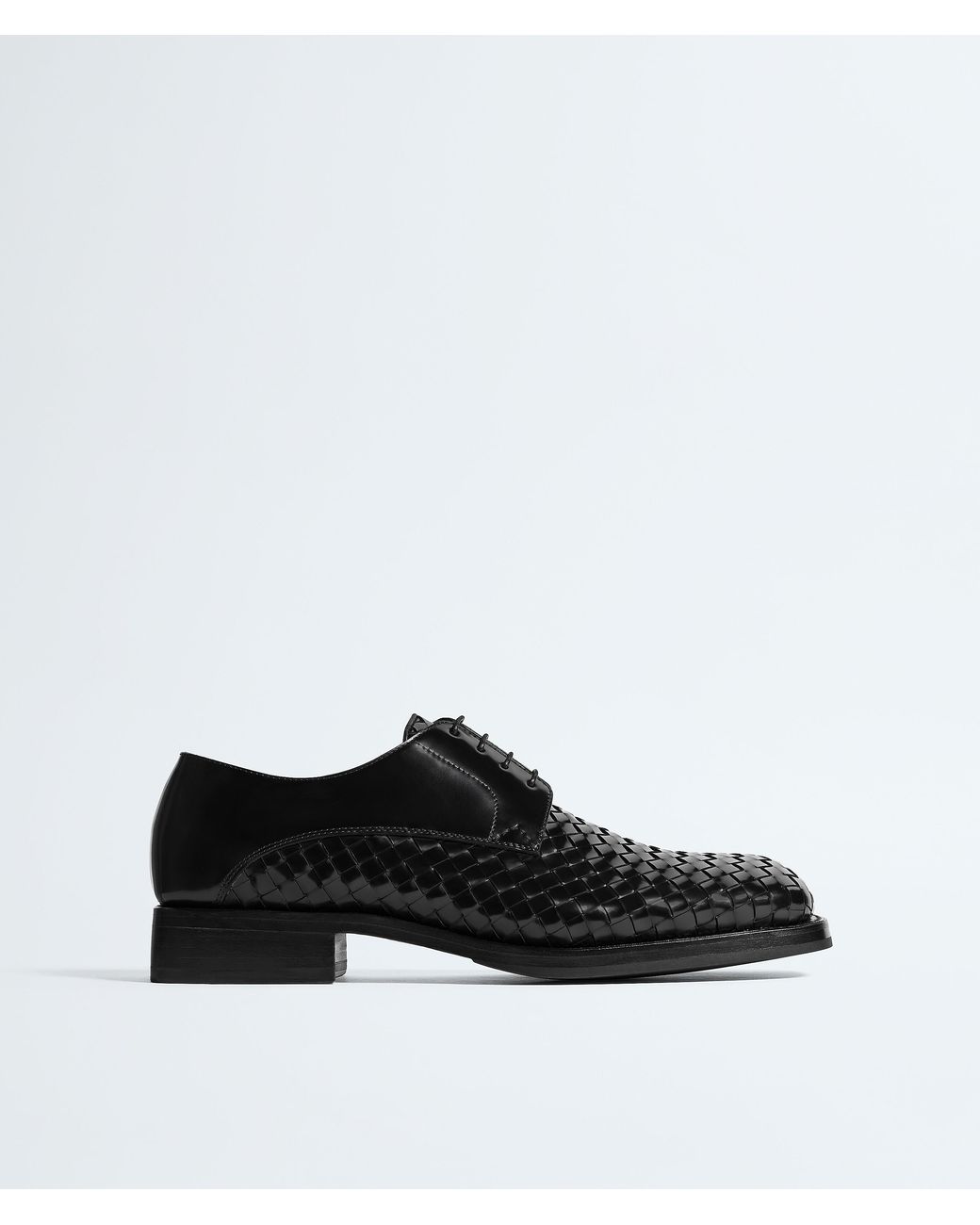 Bottega Veneta Black Smashed Lace-Up Shoe for men
