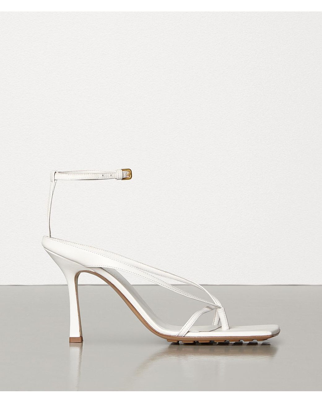bottega white sandals