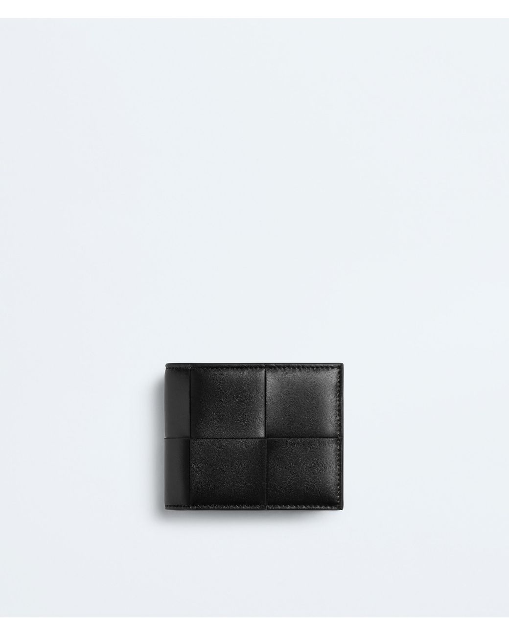 Bottega Veneta White Cassette Small Bi-Fold Wallet With Zip for men