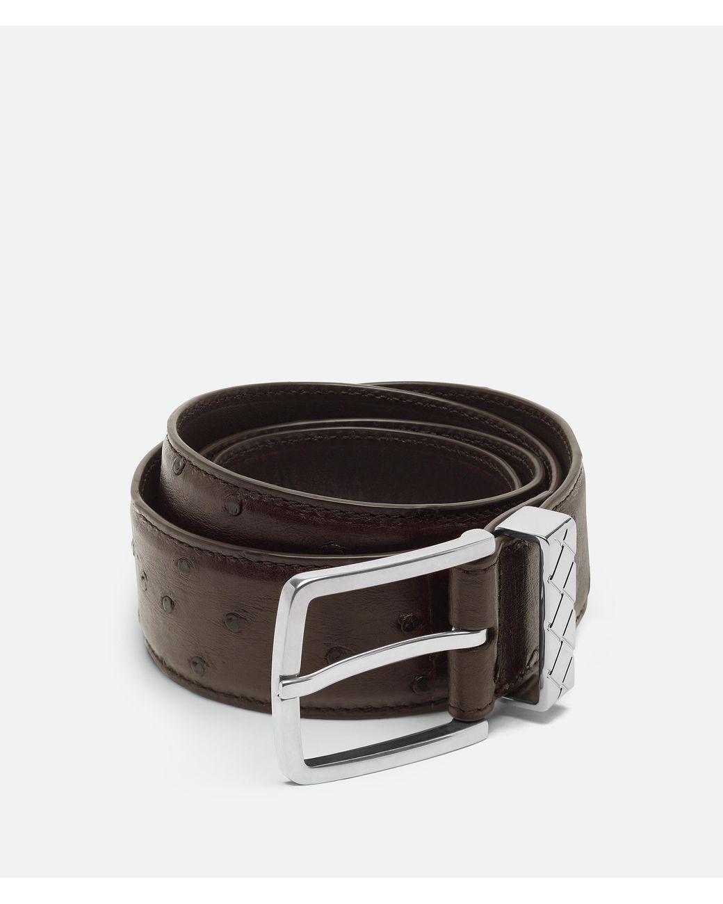 Bottega Veneta Black Intreccio Loop Belt for men