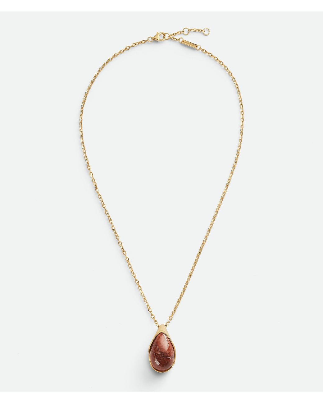 Bottega Veneta White Drop Marble Pendant Necklace