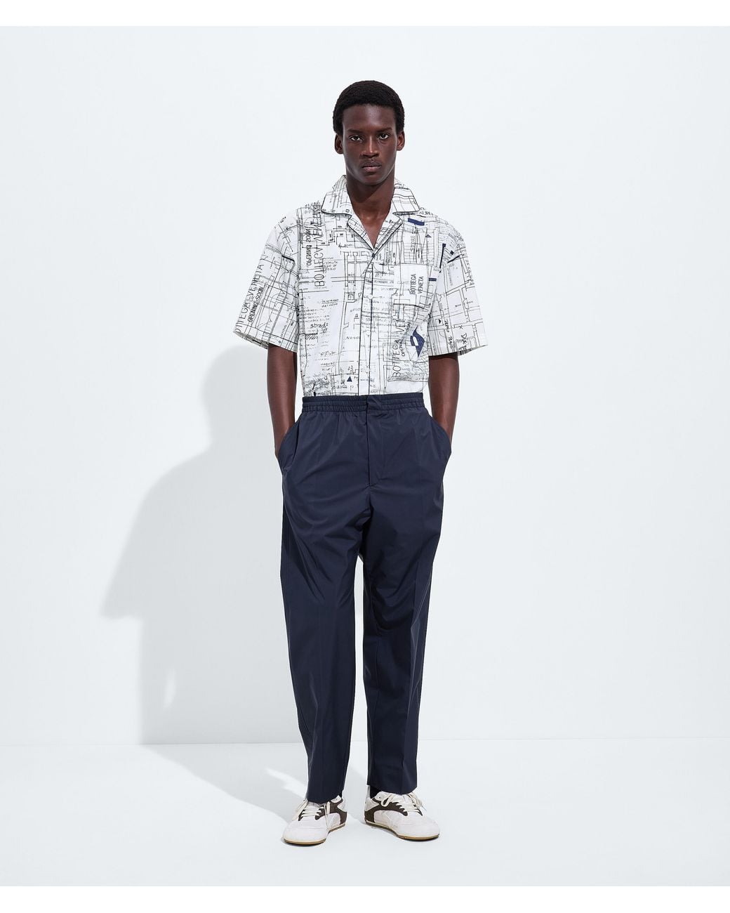 Bottega Veneta White Technical Pants for men