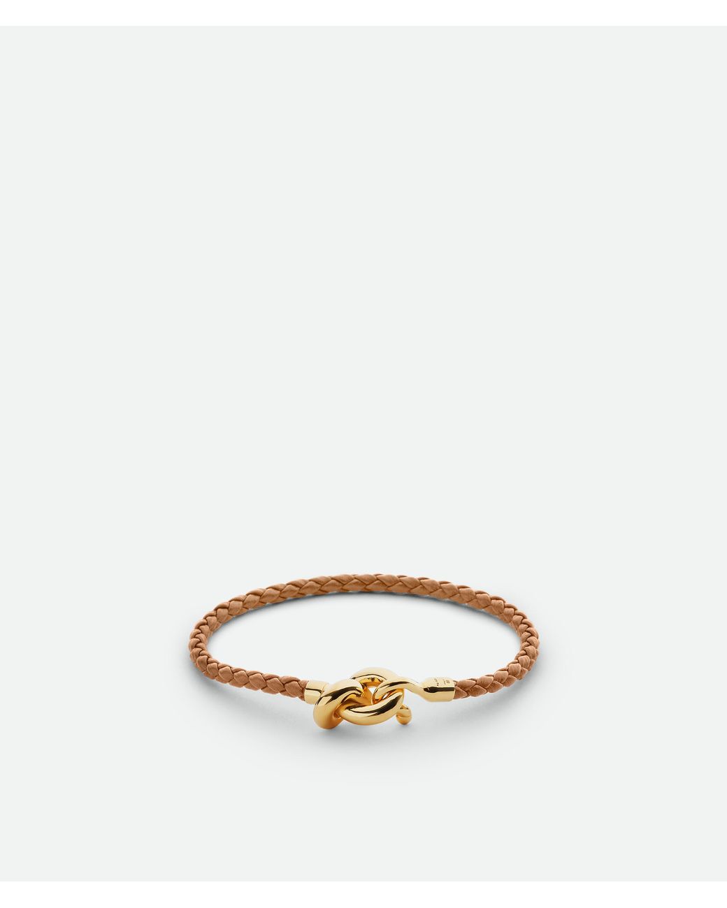 Bottega Veneta White Leather Knot Bracelet