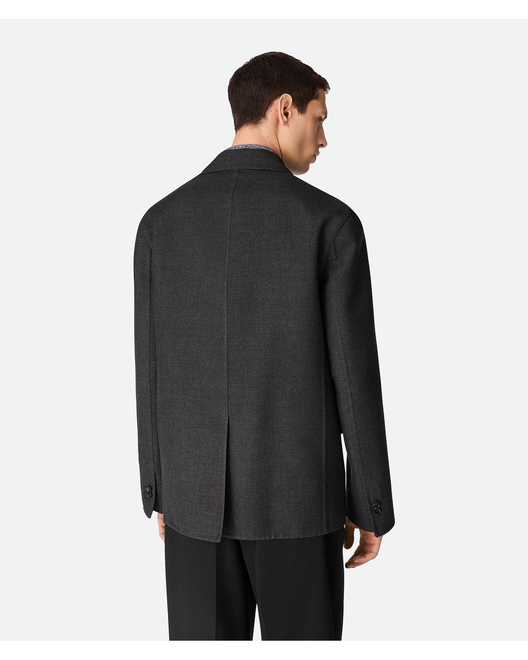 Bottega Veneta Black Splittable Wool Jacket for men