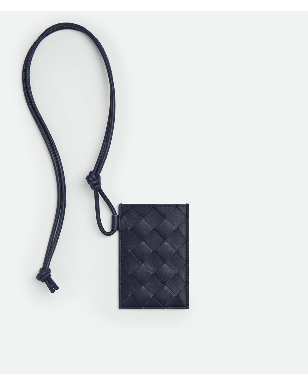 Bottega Veneta White Intrecciato Badge Holder for men