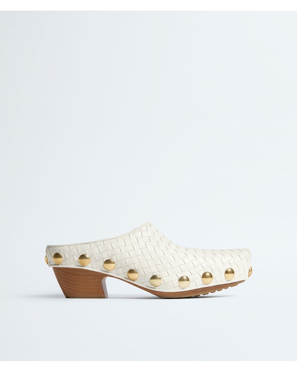 Bottega Veneta White Gondola Clog