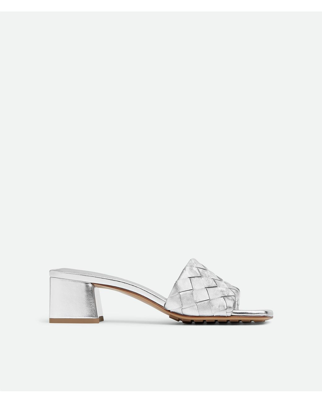 Bottega Veneta White Parco Mule