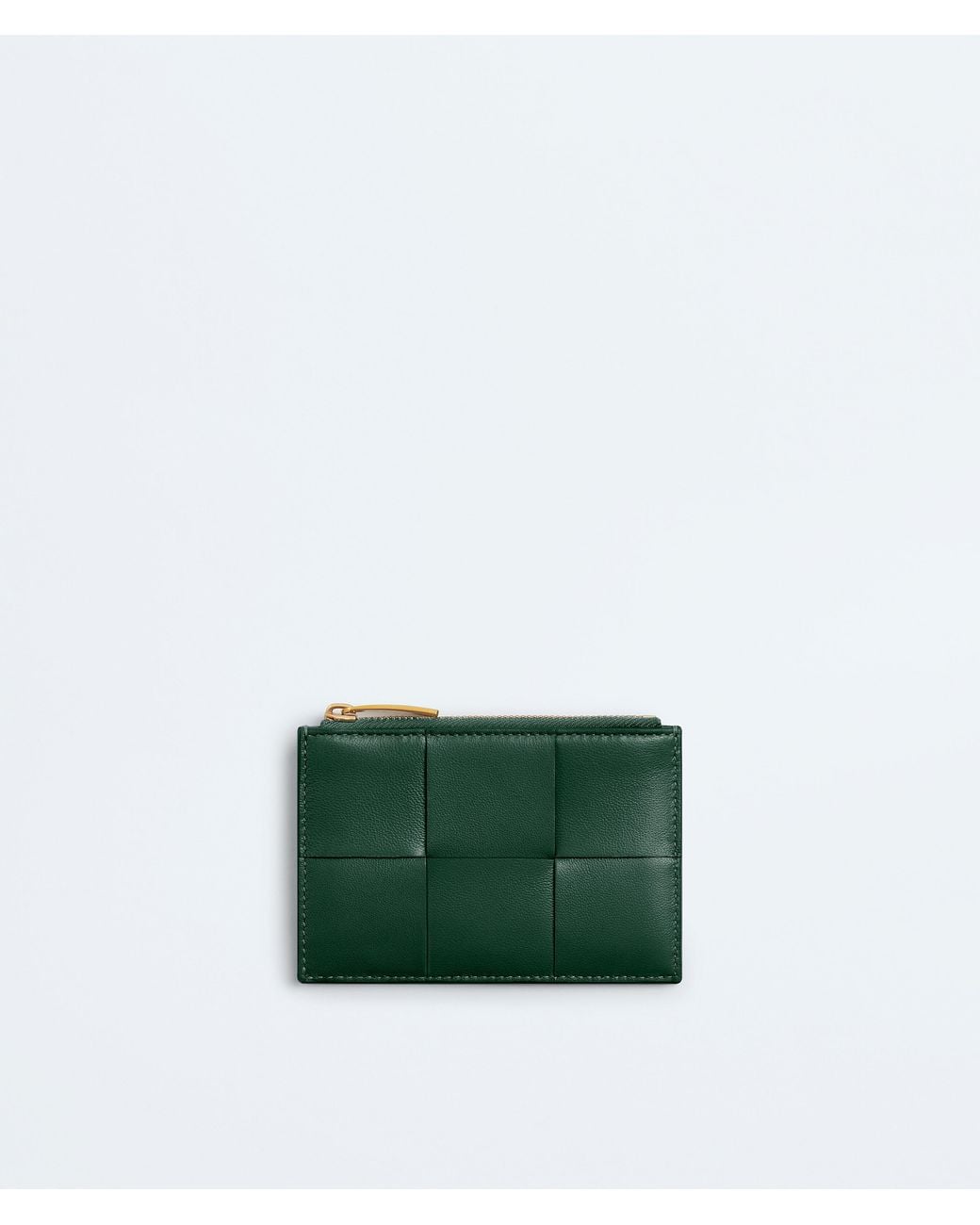 Bottega Veneta Green Cassette Zipped Card Case