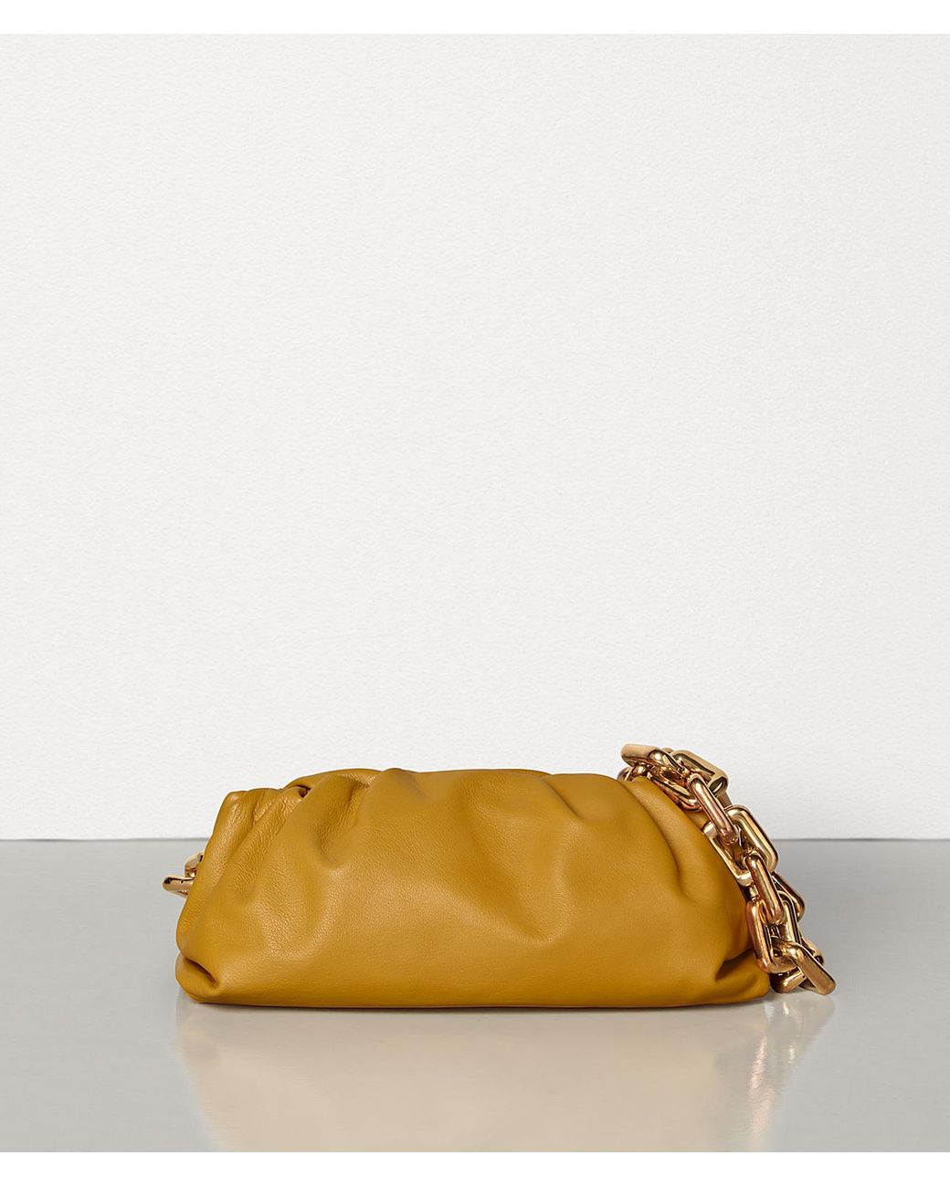 Bottega Leather The Chain Pouch Lyst