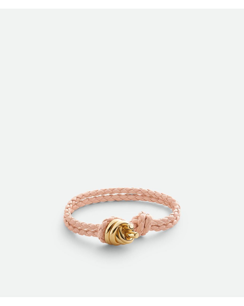 Bottega Veneta Natural Knot Leather Bracelet