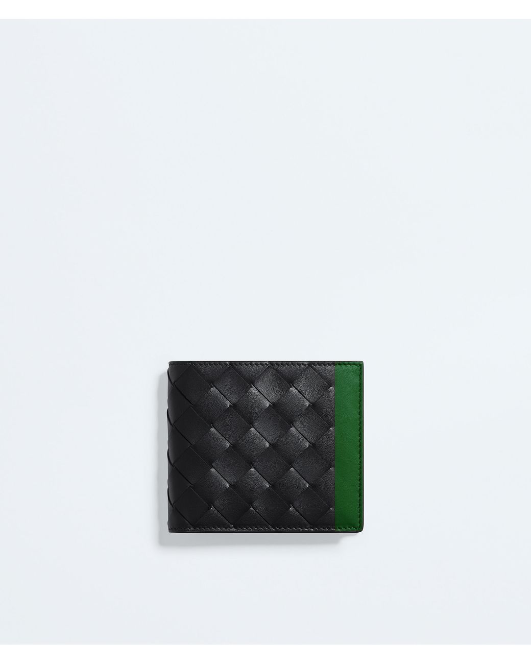 Bottega Veneta White Intrecciato Bi-Fold Wallet With Coin Purse for men